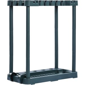 Organisateur d'outils de jardin à 10 fentes pour outils à long manche/râteaux/brosses/supports de serres-pailles, support de rangement vertical pour garage et cour pour un rangement efficace - Product Image 6