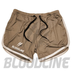 Shorts décontractés pour hommes BLOODLINE, bleu marine, taille mi-haute, élastiques, respirants, en maille, motif camouflage, en PU - Product Image 1