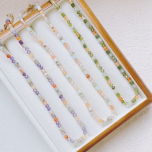 Collier baroque en pierre naturelle fait main, polyvalent, automne-hiver, acier titane intégral, douche - pas besoin de le retirer - Product Image 2