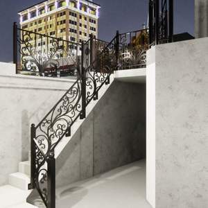 Balustrades de balcon modernes de luxe en acier inoxydable pour espaces de vie extérieurs de villas - Design élégant et sécurisé - Product Image 3