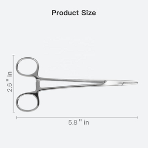 Porte-aiguille manuel Olsen Hegar en acier inoxydable 5,5 pouces, instrument chirurgical certifié CE Classe I - Product Image 2