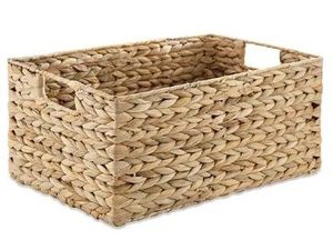 Natural Rattan Eco-Friendly Storage <b>Baskets</b> <b>Square</b> Handles Flexible Design Rustic Multi-Purpose Neatening Decorative Home - Product Image 2