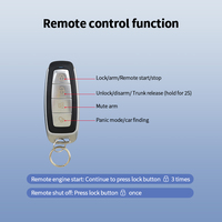 Système d'alarme de voiture EASYGUARD EC012 compatible avec la plupart des voitures à démarrage par clé 12V CC, démarrage/arrêt du moteur à distance, verrouillage/déverrouillage par proximité via application