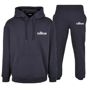 Ensemble sweat à capuche et pantalon de jogging unisexe personnalisé, imprimé, écologique, en molleton uni, style streetwear, pour l'hiver - Product Image 6
