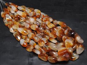 Cadena de Citrino Bicolor en Forma de Pepita, Cuentas de Piedras Preciosas Naturales de 14 Pulgadas, 10-15 mm de Largo, Aproximadamente, Certificadas por Terceros para la Fabricación de Joyas - Product Image 4