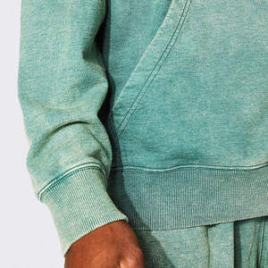 Custom Unisex Acid Wash Stone Wash Hoodie 100% Cotton Oversized Screen Print OEM Wholesale - Product Image 6