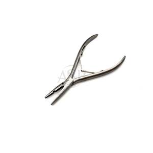 Pinzas para Extensiones de Cabello de un Solo Orificio con Logotipo Personalizado, Pinzas de Acero Inoxidable para Micro Anillos, Pinzas para Extensiones de Cabello - Product Image 1