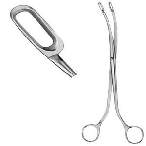 Pinzas para cálculos biliares Rochester de Jamso Industries, 9 pulgadas, ligeramente curvadas, tamaño personalizado, calidad premium JI-4047, para cirugía médica - Product Image 3