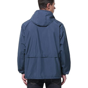 Mens Rain Jacket <b>Raincoat</b> Windbreaker Running Waterproof Lightweight Packable with Hood Travel Hiking Cycling Outdoor Breathable - Product Image 2