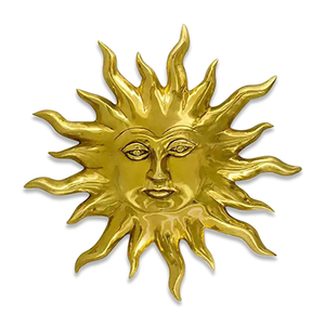 Sculpture décorative en laiton Visage du Soleil, Idole de Surya, Décoration murale pour la maison, le Mandir, le jardin, le studio de yoga, l'espace de méditation, l'hôtel - Product Image 6