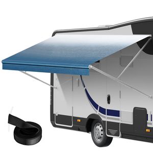 Tessuto per Tende da Sole per Camper in PVC Resistente da 16 once, Sostituzione per Tende da Sole RV, 15FT x 2FT (Lunghezza x Larghezza), Impermeabile, 3 Strati, Montaggio Laterale - Product Image 1