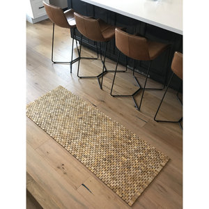 Alfombrilla de Ducha Antideslizante Moderna Reversible de Madera de Teca y Plástico, Alfombrillas de Baño con Patrón Sólido Hechas a Máquina para Uso en el Baño - Product Image 2