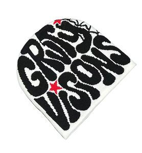 Bonnet tricoté unisexe OEM personnalisé de haute qualité 100 % acrylique, avec étiquette tissée teinte à la lettre, pour l'hiver, le ski et le pêcheur, modèle adulte courant - Product Image 3