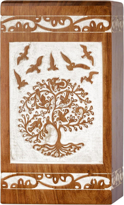 Urnes funéraires en bois pour cendres humaines adultes, personnalisables - Product Image 4