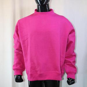 Men's Pink Crew Neck Knitted Pullover Regular Fit Casual Sweatshirt Solid Color Long Sleeve Urban Productions - Product Image 3
