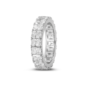 Bague éternelle en diamant radiant créé en laboratoire, taille radiant 4*3 mm, certifiée IGI, pour mariage et anniversaire - Product Image 6