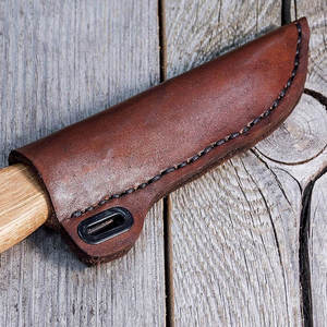 Funda de Cuero Premium para Cuchillo, Hecha a Mano con Cuero Vacuno de Grano Completo, para Cuchillos de Hoja Fija de Caza y Supervivencia, Funda de Cuero Resistente - Product Image 6