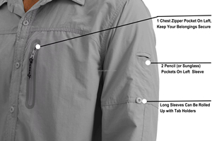 Camisetas de pesca de poliéster para hombre, ligeras y cómodas, de Puerto Rico, con bajo MOQ, el mejor producto. - Product Image 5