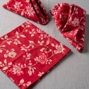 Serviettes de table de luxe à imprimé floral pour la maison, l'hôtellerie, les mariages, les banquets, la restauration fine, la décoration de table en tissu, prix de vente - Product Image 1