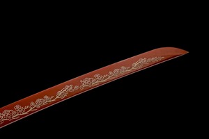 Épée Katana Samouraï, Acier à haute teneur en carbone T10 avec motif rouge image 1 Épée Katana Samouraï, Acier à haute teneur en carbone T10 avec motif rouge - Product Image 3