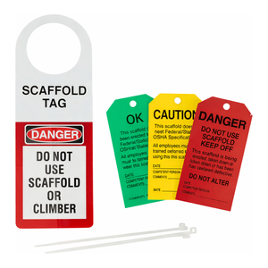Support de signalisation et étiquettes Brady pour la gestion de la sécurité des échafaudages dans la construction - Product Image 2