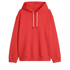 เสื้อฮู้ดสีเขียวแบบยูนิเซ็กซ์ ทรงโอเวอร์ไซส์ ผ้าถัก สีพื้น สไตล์ลำลองแนวสตรีทแวร์ มีกระเป๋า - Product Image 3