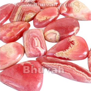 Cabochon en pierre de rhodochrosite - Product Image 1