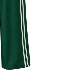 Manufacturer Dark Green Wide Leg <b>Track</b> Pants Women Casual Loose Fit Striped Sweatpants High Waist Drawstring Lounge Trousers - Product Image 4