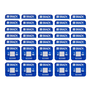 Étiquettes autocollantes thermosensibles étanches à 1 niveau Brady pour l'indication de la température - Product Image 1