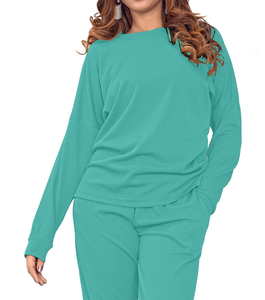 Conjunto de 2 Piezas de Chaqueta Cortavientos Casual con Capucha y Estampado Sólido para Mujer, Transpirable, Peso Medio, Personalizable, del Mejor Fabricante - Product Image 2