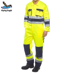 Uniforme de Trabajo Industrial Resistente, Chaqueta y Pantalones de Algodón Transpirable, Ropa de Trabajo Protectora - Product Image 2