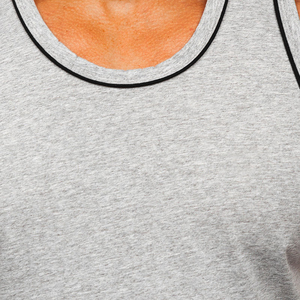 Débardeur sans manches en coton tricoté avec logo personnalisé pour homme, gilet de gym pour musculation, fitness, décontracté, broderie unie et simple - Product Image 4