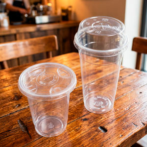 Gobelets jetables en plastique PP transparent à paroi simple de 16 oz (95 mm) personnalisables par le fabricant vietnamien pour boissons froides - Product Image 1