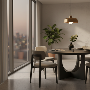 Table à manger moderne avec 4 chaises au design décoratif Garantie 1 an Ensemble de salle à manger moderne 4 places Ensemble de salle à manger compact pour 4 personnes - Product Image 4