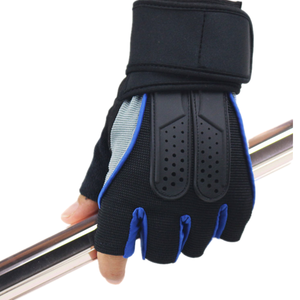 <b>Half</b> Finger Fitness Gloves Black Pink Neoprene Breathable Non <b>Slip</b> Adjustable Wrist Strap Gym Weight Lifting Unisex - Product Image 5