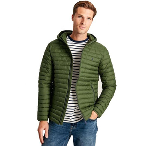 Men's Lightweight Quilted <b>Puffer</b> <b>Jacket</b> Hooded Zip Insulated Padded Outdoor Winter Coat Wholesale OEM Custom Logo - Product Image 1