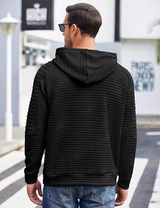 เสื้อฮู้ดดี้ผู้ชาย ผ้าฝ้าย 100% หนัก 330gsm คอวี กันลม กันน้ำ ทรงหลวม พิมพ์โลโก้ตามสั่ง สำหรับฤดูหนาว - Product Image 4