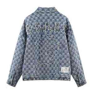 Chaqueta Vaquera de Algodón 100% Personalizada de Alta Calidad con Impresión Láser de Lujo, Ropa para Hombre, Chaquetas Vaqueras para Hombre - Product Image 2