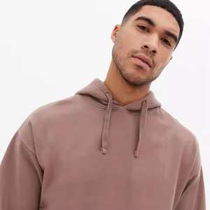 Sudadera con capucha extragrande de color marrón lavado de alta calidad y precio económico para hombre, diseño personalizado, tela de algodón y felpa para el invierno - Product Image 5