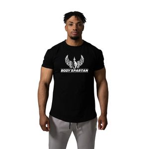 Men's Black Performance T Shirt Soft Cotton <b>Athletic</b> Fit Workout Running Casual Sportswear Fashion Top - Product Image 1