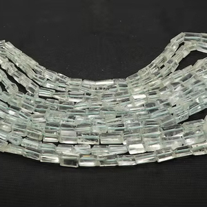 Cuentas de Aguamarina Natural Facetadas de Forma Irregular, 5x7-8x11MM, Cuentas de Piedras Preciosas de Aguamarina con Forma de Gota para Fabricación de Joyas al por Mayor - Product Image 1