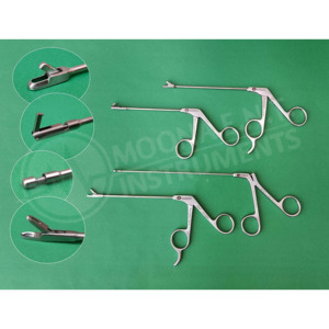 ชุดเครื่องมือผ่าตัด MOONA ENT 4 ชิ้น คีม Weil Blakesley Mushroom Backbiter Thru Cut Forceps แบบใช้มือ ได้รับมาตรฐาน CE ISO13485 - Product Image 1