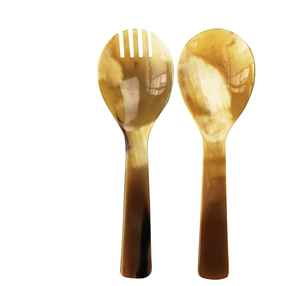 Cuchara de Cuerno Natural Ecológica con Acabado Espejo y Mango Largo para Regalos, Cocinas Orgánicas y Conscientes, Ollas/Sartenes Antiadherentes - Product Image 2