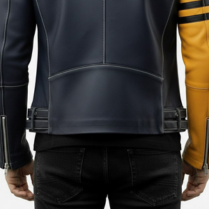 Streetwear Square Collar <b>Leather</b> Red <b>Real</b> <b>Leather</b> <b>Jacket</b> Latest Hot Selling Design Winter <b>Jacket</b> Men Outdoor <b>Jacket</b> Men's - Product Image 6