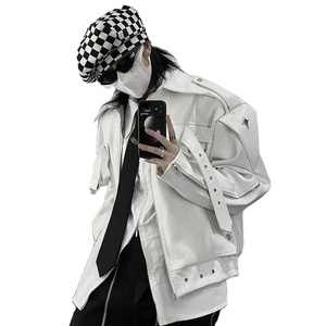 แจ็กเก็ตหนังแกะแท้สำหรับผู้ชาย, เสื้อสำหรับนักขี่จักรยานสวมใส่แนวสตรีทเสื้อกันลมกันน้ำระบายอากาศได้ดีสำหรับฤดูหนาว - Product Image 1