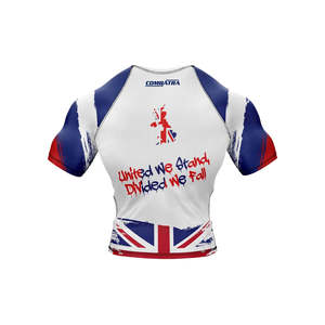 Wholesale Men's Rash Guards Sportswear Custom Logo Digital Print Solid Breathable Lightweight 160g Polyester/Nylon Rash Guards - Product Image 6