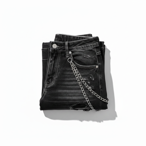 Chaîne de pantalon multicouche en métal style punk tendance, faite à la main, chaîne de jean hip-hop avec pendentif pour homme – Meilleure vente - Product Image 2