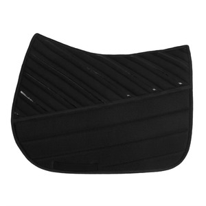 Almohadilla acolchada para silla de montar con panel de malla y forro polar, negra, para equitación - Product Image 2