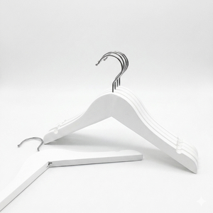 New Custom Wooden <b>Hangers</b> with Logo Modern Design Durable Metal Hook-Competitive Price for Garment Display - Product Image 2
