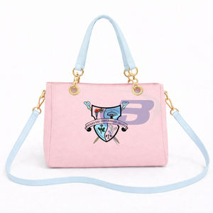 Bolso de Lona con Cierre para Mujer de la Hermandad Gamma Phi Delta GPD, con Letras Griegas, Diseño de Logotipo Personalizado, Espacio para Laptop, para Uso Diario - Product Image 1